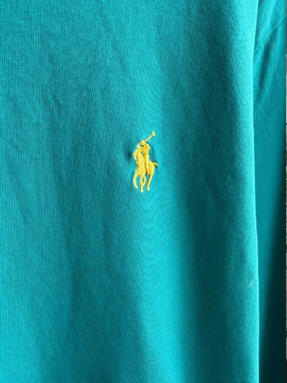 POLO Ralph Lauren Long Sleeve V-Neck 100% Cotton T-Shirt Men's Size M